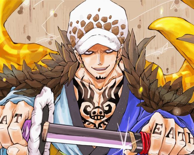 Trafalgar Law One Piece Anime paint by number
