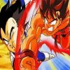 Vegeta And Goku paint by number