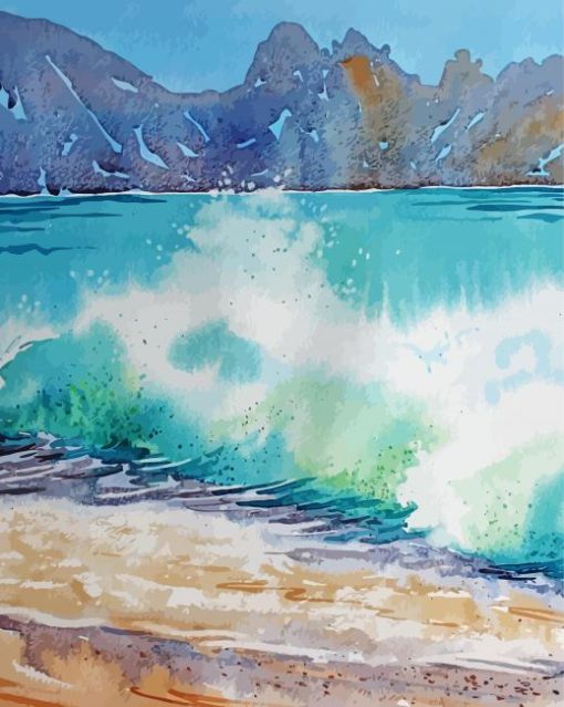 Watercolour Seascape paint by number