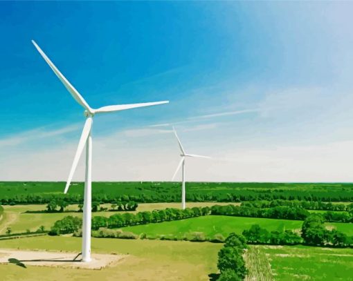 Wind And Green paint by number