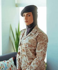 Woman Military paint by number