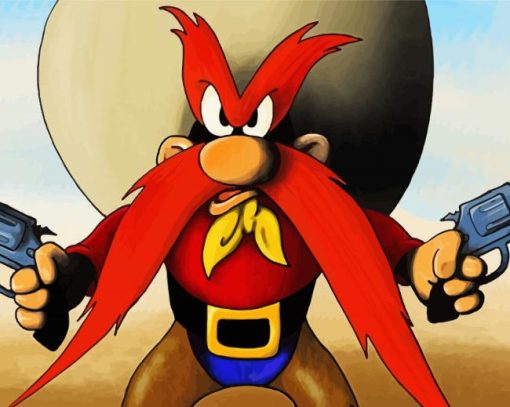 Yosemite Sam paint by number