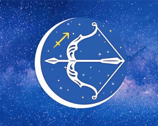 Aesthetic Sagittarius Sign paint by number