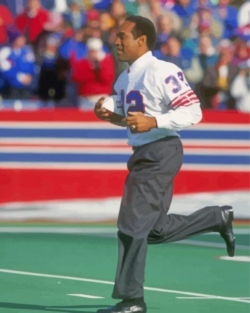 O J Simpson paint by number