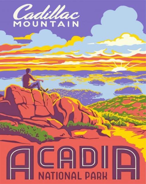 Cadillac Acadia Poster paint by number