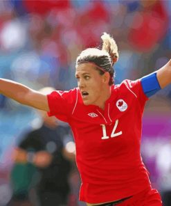 Canadian Christine Sinclair paint by number