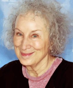 Canadian Poet Margaret Atwood paint by number