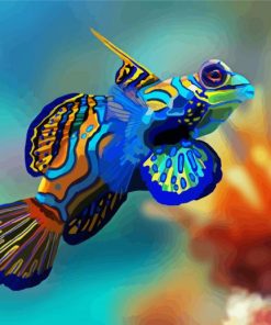 Colorful Cute Fish paint by number