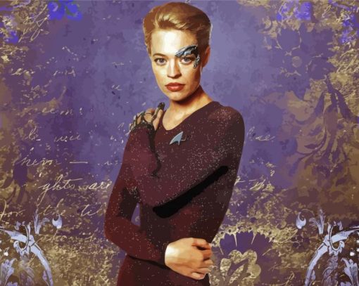 Cool American Actress Jeri Ryan paint by number