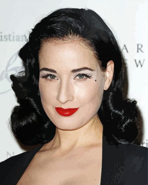 Dita Von Teese paint by number