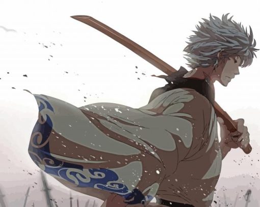 Gintoki Character paint by number