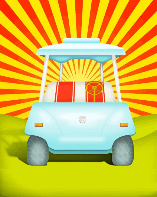 Golf Cart paint by number
