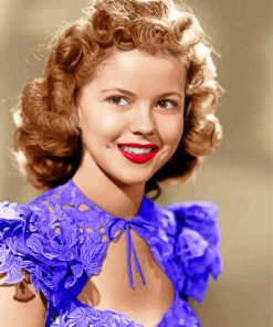 Gorgeous Shirley Temple paint by number