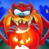 Halloween Tasmanian Devil Cartoon paint by number