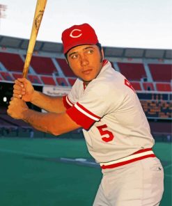 Johnny Bench paint by number