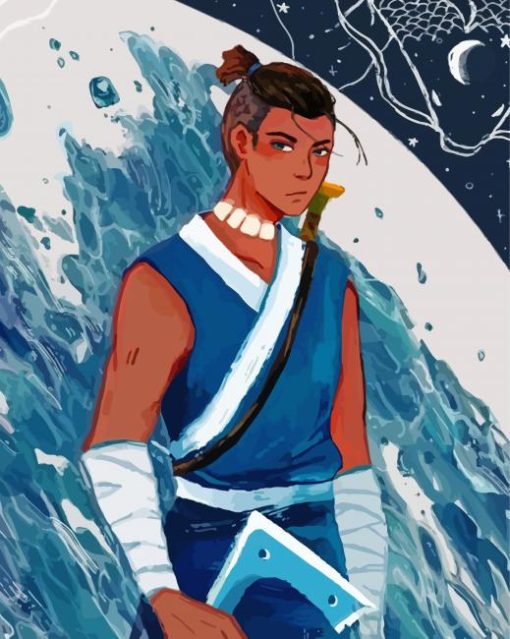 Last Airbender Sokka paint by number