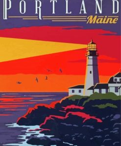 Maine paint by number