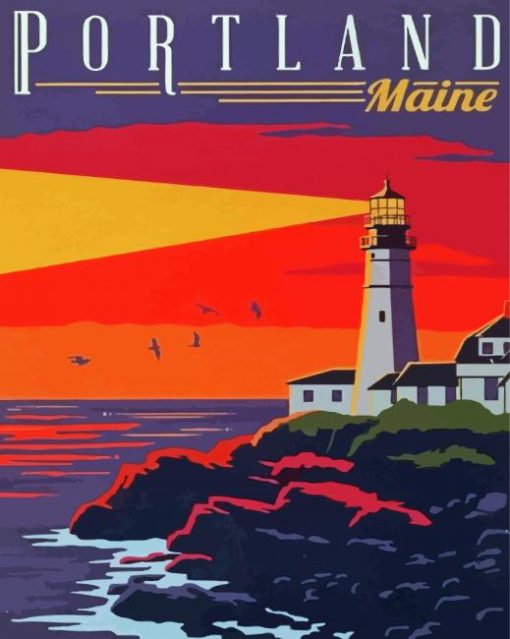 Maine paint by number