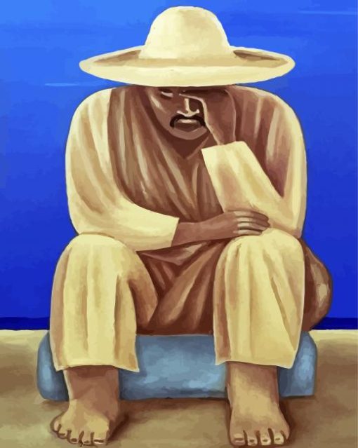 Overthinker Mexican Man paint by number