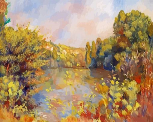 Renoir Landscape paint by number