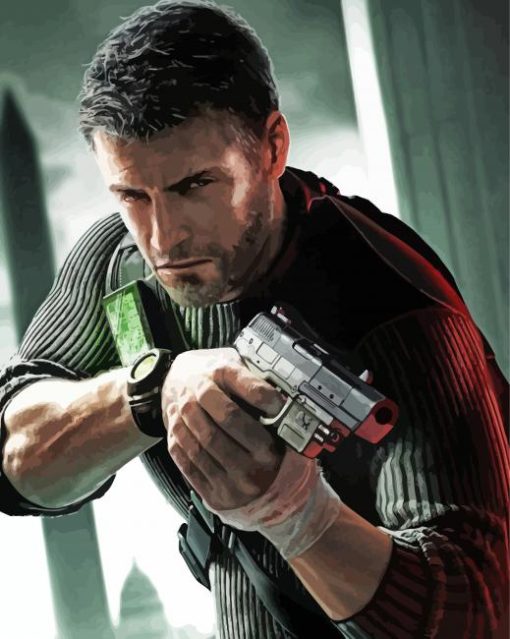 Sam Fisher Splinter Cell Game paint by number