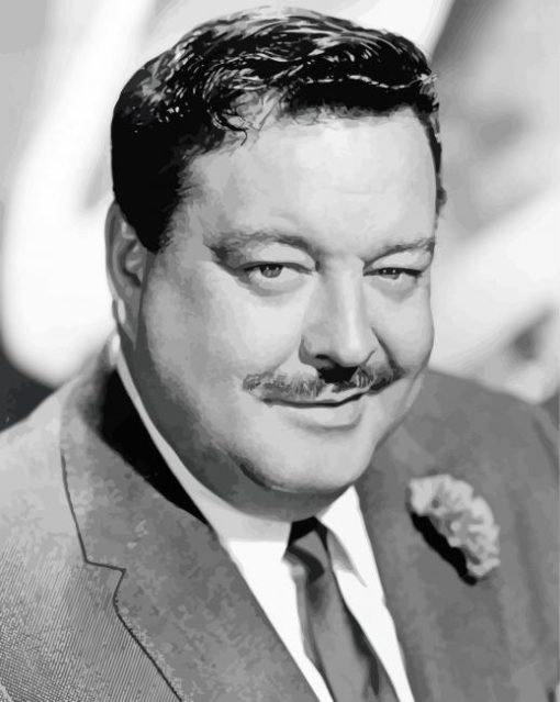 The Actor Jackie Gleason paint by number