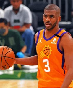 The Basketballer Chris Paul paint by number