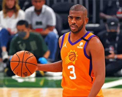 The Basketballer Chris Paul paint by number