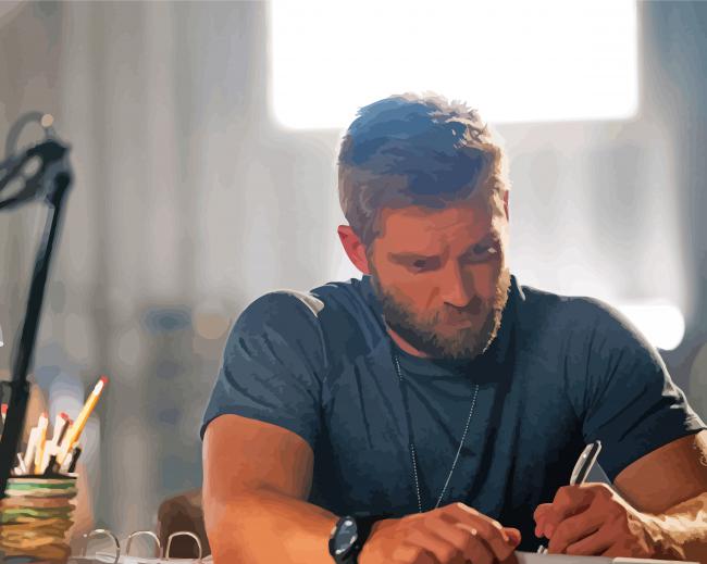 The Brave Adam Dalton Character paint by number