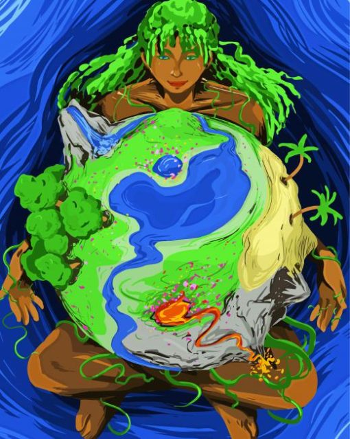 The Mother Earth Gaia paint by number