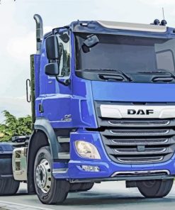 Trucks Daf paint by number