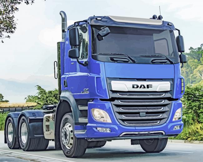 Trucks Daf paint by number