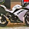 White Kawasaki Ninja paint by number