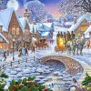 Winter Village paint by number