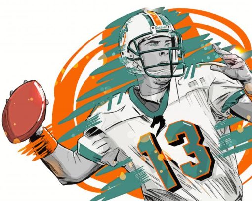 Aesthetic Miami Dolphins Paint By Numbers