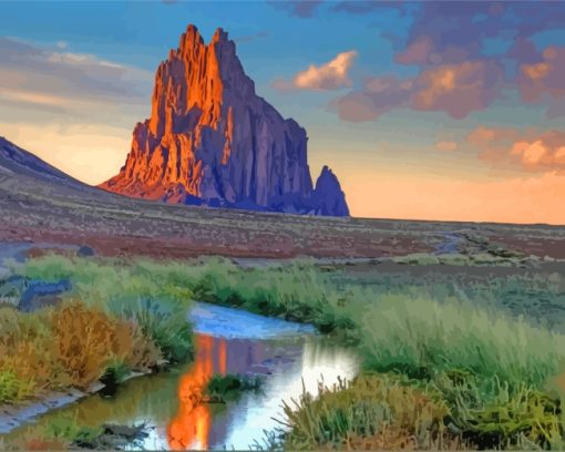 Albuquerque Landscape paint by number