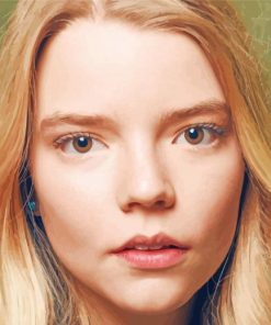 Anya Taylor Joy Face Paint By Numbers