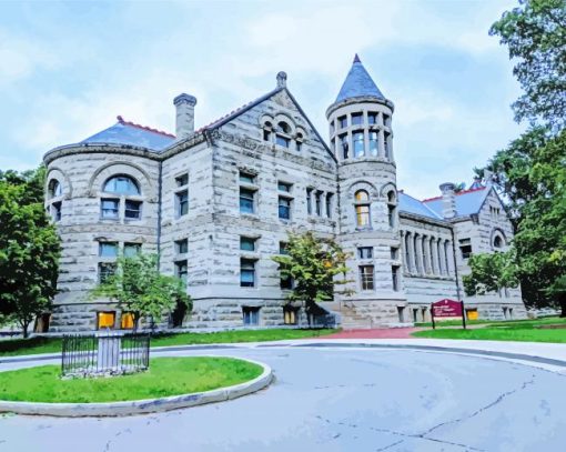 Bloomington Buildings paint by number