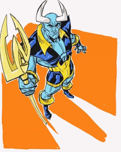 Blue Devil paint by number