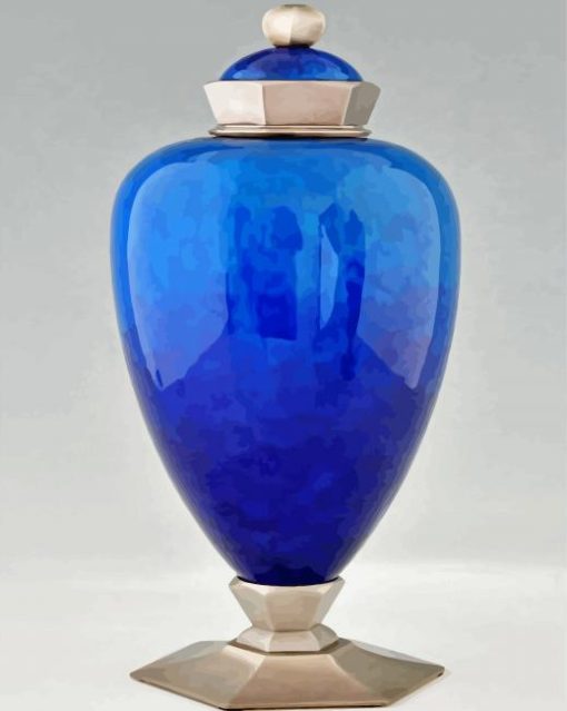 Blue Vase Art Paint By Numbers