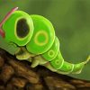 Caterpie Bug Pokemon paint by number