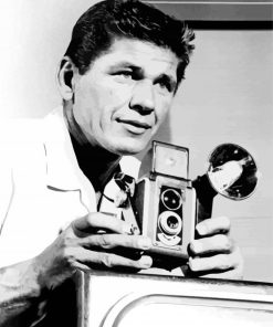 Charles Bronson With Camera paint by number