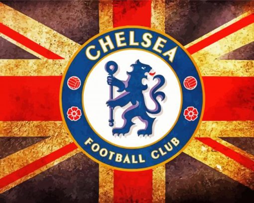 Chelsea Flag Art Paint By Numbers