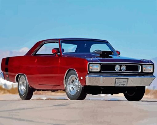 Classic Dodge Dart Car Paint By Numbers