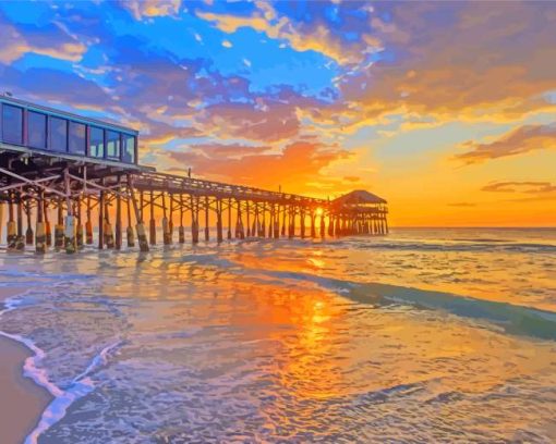 Cocoa Beach Pier Paint By Numbers