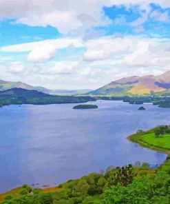 Derwentwater Body Of Water In England Paint By Numbers