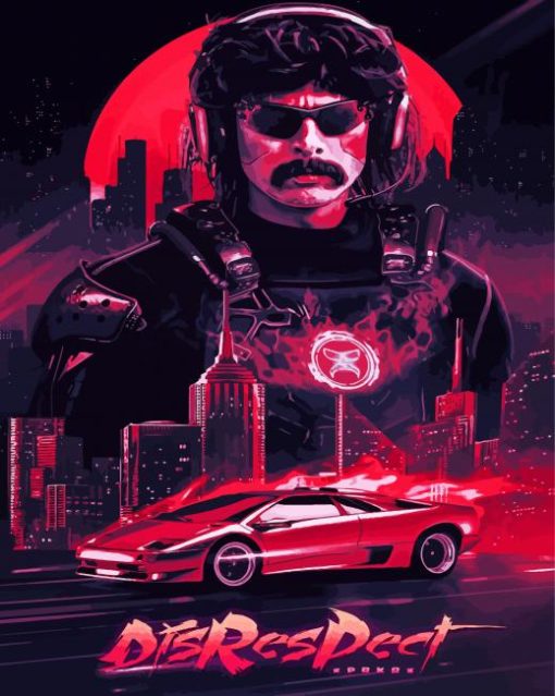 Dr Disrespect Paint By Numbers