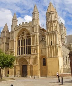 England Rochester Cathedral paint by number