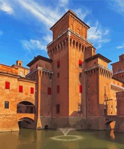 Este Castle Ferrara Italy Paint By Numbers