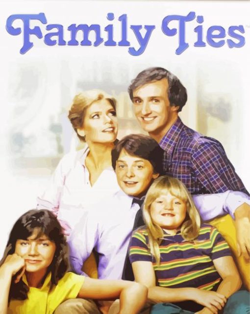 Family Ties Sitcom Paint By Numbers